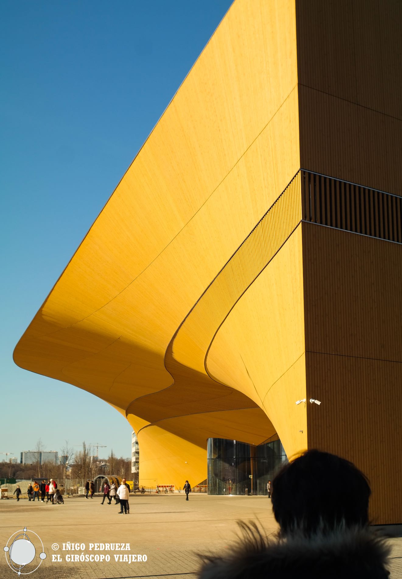 Biblioteca central de Helsinki, Oodi, entre El Barrio de Töölö y el centro Kamppi.©Iñigo Pedrueza.